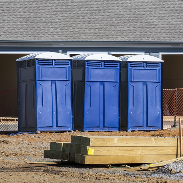 is there a specific order in which to place multiple porta potties in Petersburgh New York